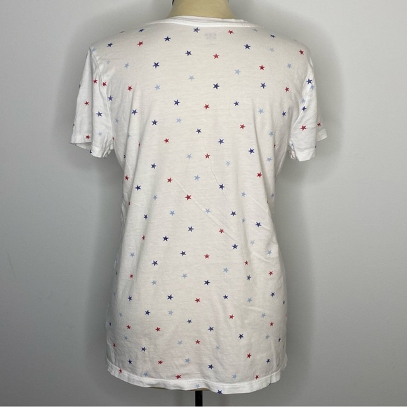 Gap Star Print V Neck T-Shirt - Picture 2 of 7